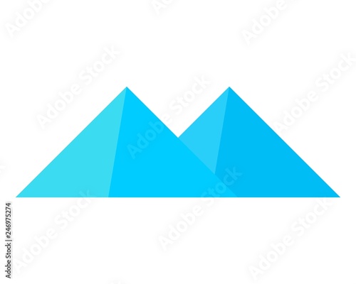 mountain logo flat