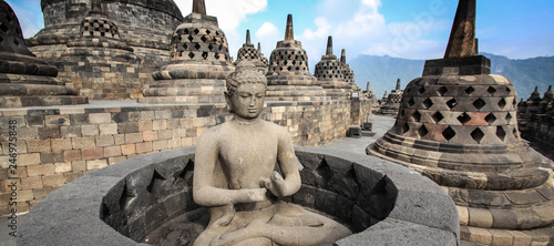 Tableau sur toile Indonesia (Java) - Candi Borobudur