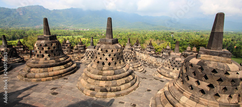 Tableau sur toile Indonesia (Java) - Candi Borobudur