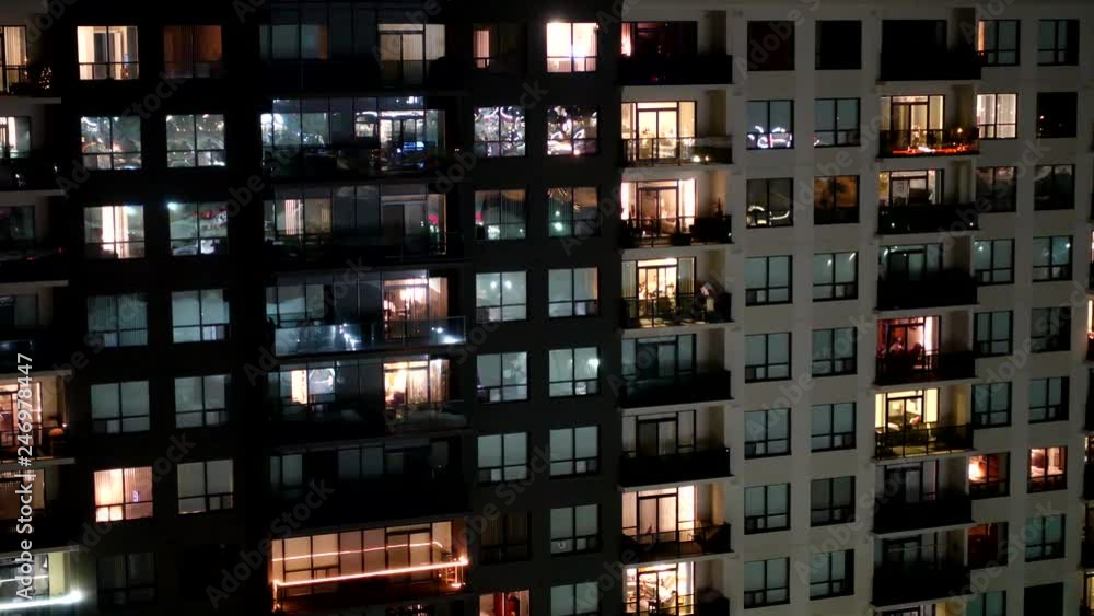 Timelapse Apartment Building Wide 30 seconds Timelapse Apartment Building Wide 30 seconds