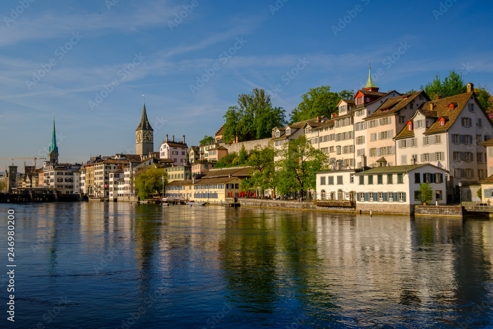 Panorama of the historic center of Zurich Panorama of the historic center of Zurich