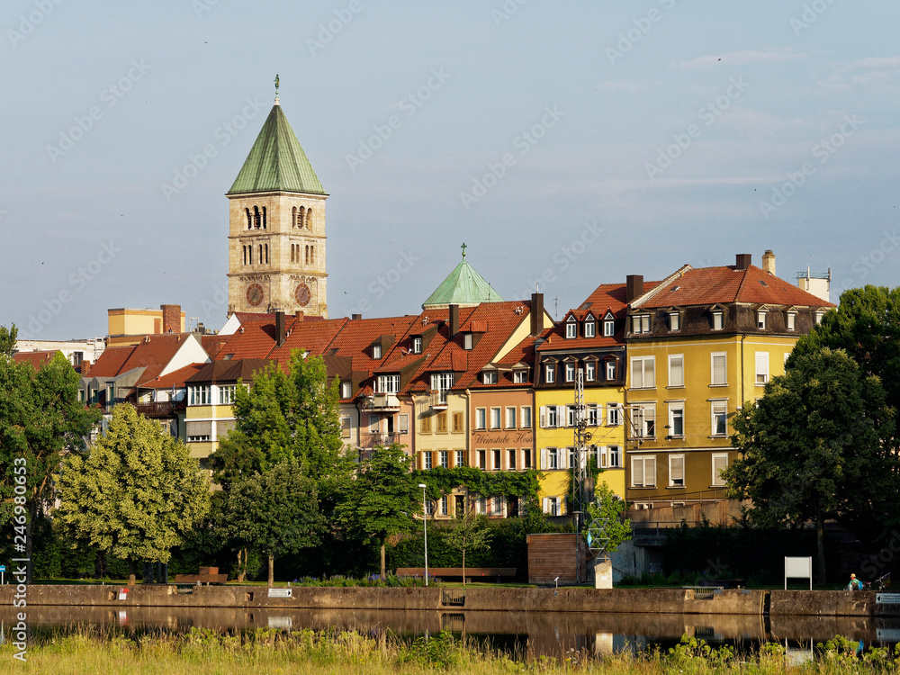 Stadtansicht Schweinfurt am Main, Unterfranken, Bayern, Deutschland