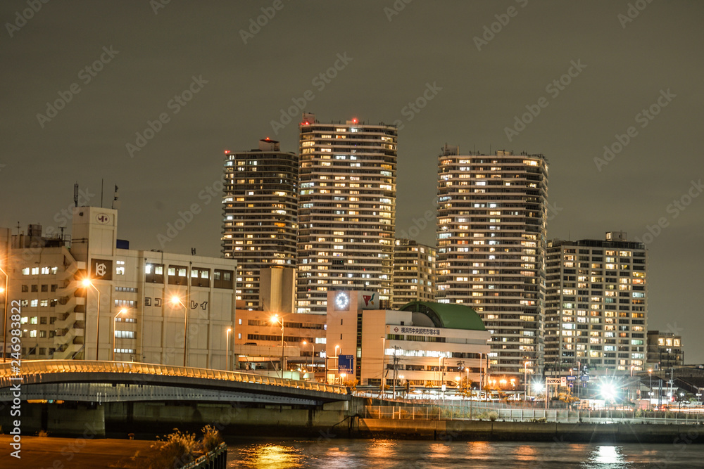 Fototapeta premium 横浜・みなとみらいの夜景