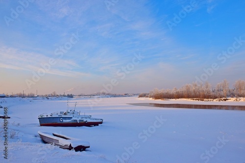 river in winter