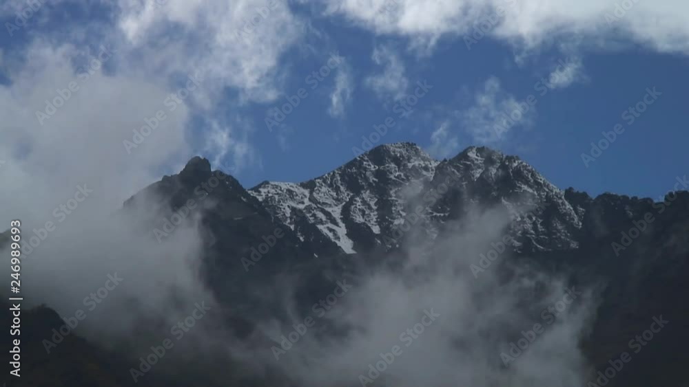 Caucasus. Gorge Midagrabin. Time lapse. Caucasus. Gorge Midagrabin. Time lapse.