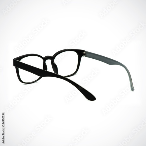 Glasses,Image of modern,fashionable,color black on white background.