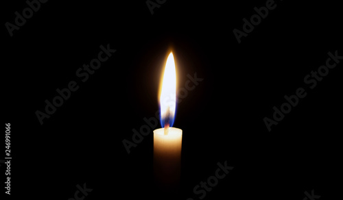 Candle light - black background