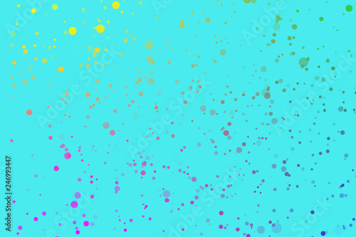 confetti flicker color gradient turquoise background