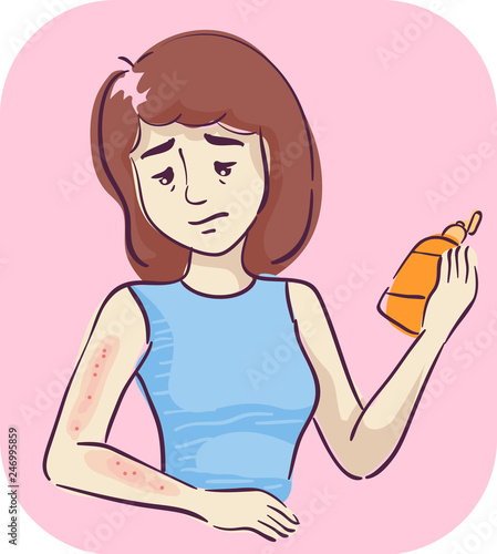 Girl Symptom Skin Sensitivity To Products