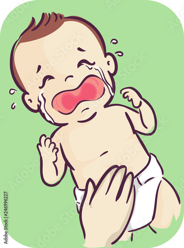 Baby Abdominal Cramps Illus...