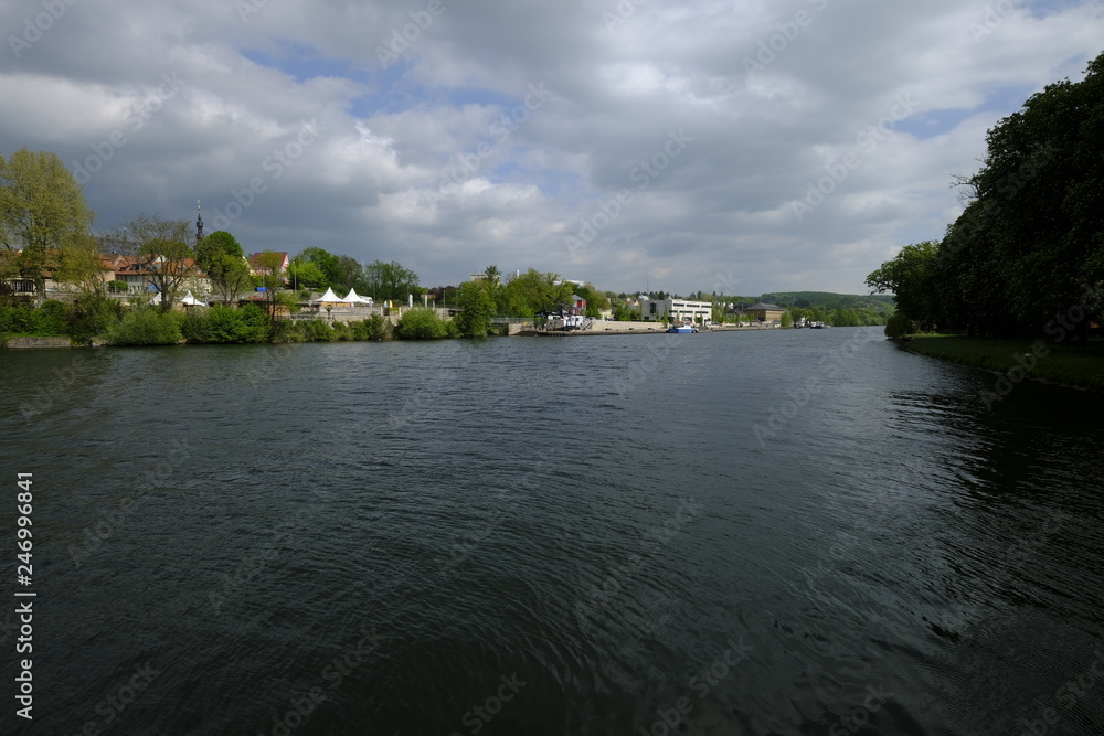 Stadtansicht Schweinfurt am Main, Unterfranken, Bayern, Deutschland