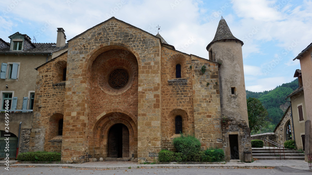 Église, Ispagnac, Lozère, occitane, Parc National des Cévennes, France