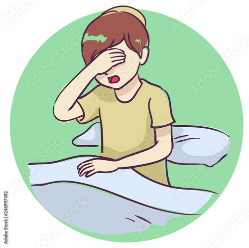 Kid Boy Shema Yisrael Bed Illustration