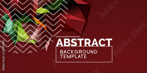 Triangular low poly background design