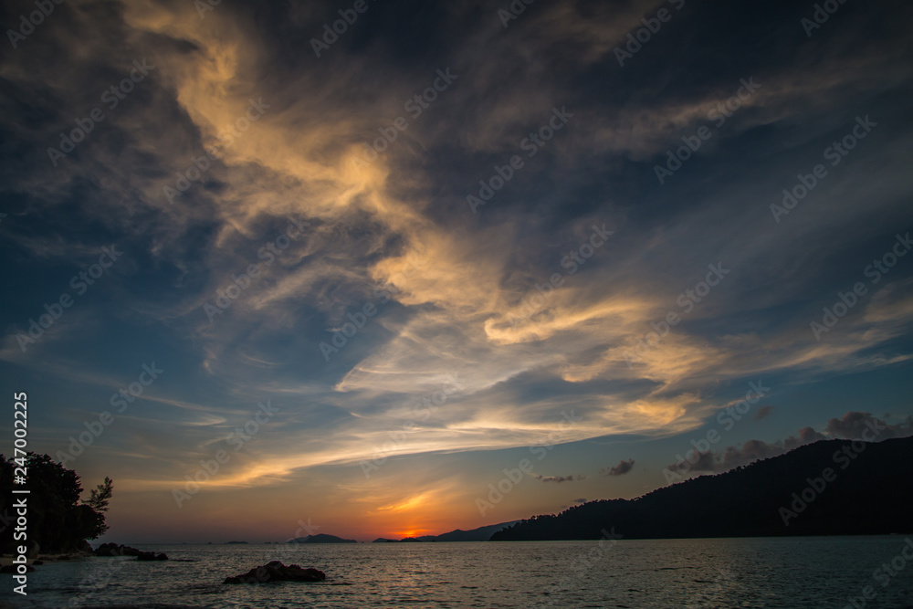 background sea in Thailand