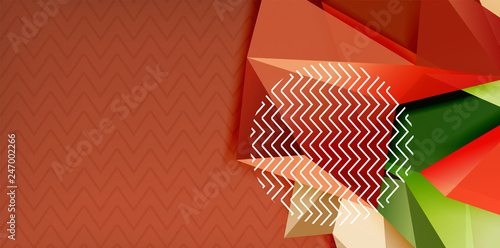 Triangular low poly background design