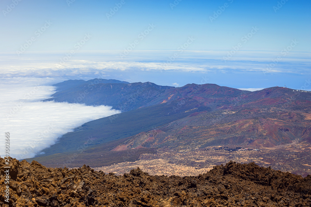 Beautiful landscape of  Teide national park, Tenerife, Canary island, Spain
