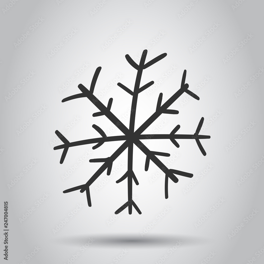 Hand drawn snowflake vector icon. Snow flake sketch doodle illustration. Handdrawn winter christmas concept. Hand drawn snowflake vector icon. Snow flake sketch doodle illustration. Handdrawn winter christmas concept.