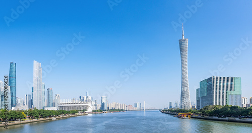 Guangzhou city scenery panorama