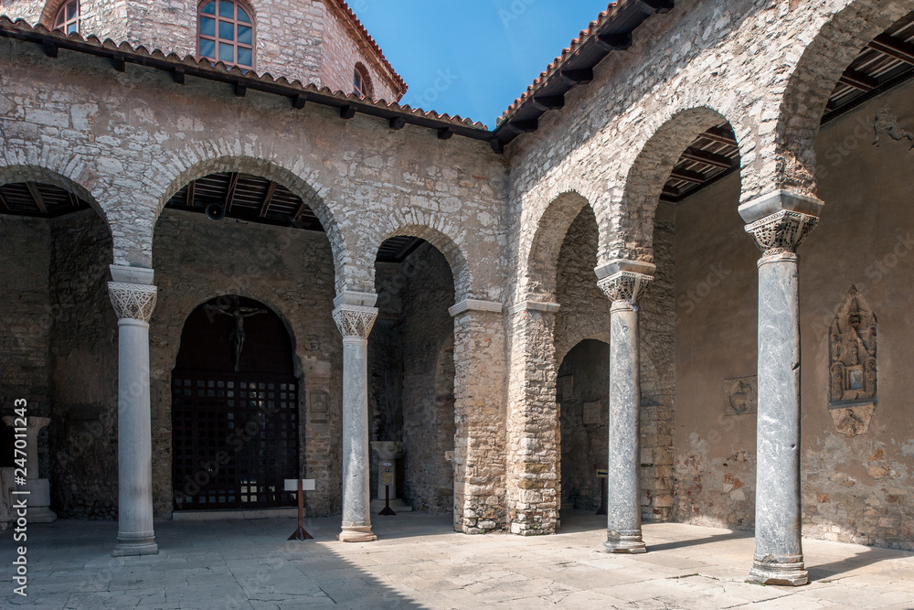 Euphrasiusbasilika in Porec in Kroatien Euphrasiusbasilika in Porec in Kroatien