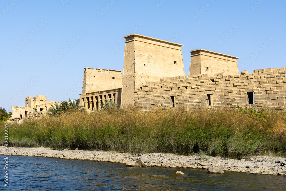 Temple of Isis in Philae island, Aswan, Egypt