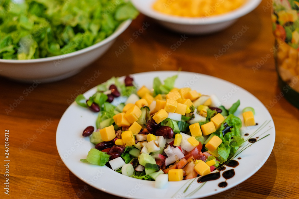 fresh salad with cheese for a healthy and hip diet fresh salad with cheese for a healthy and hip diet
