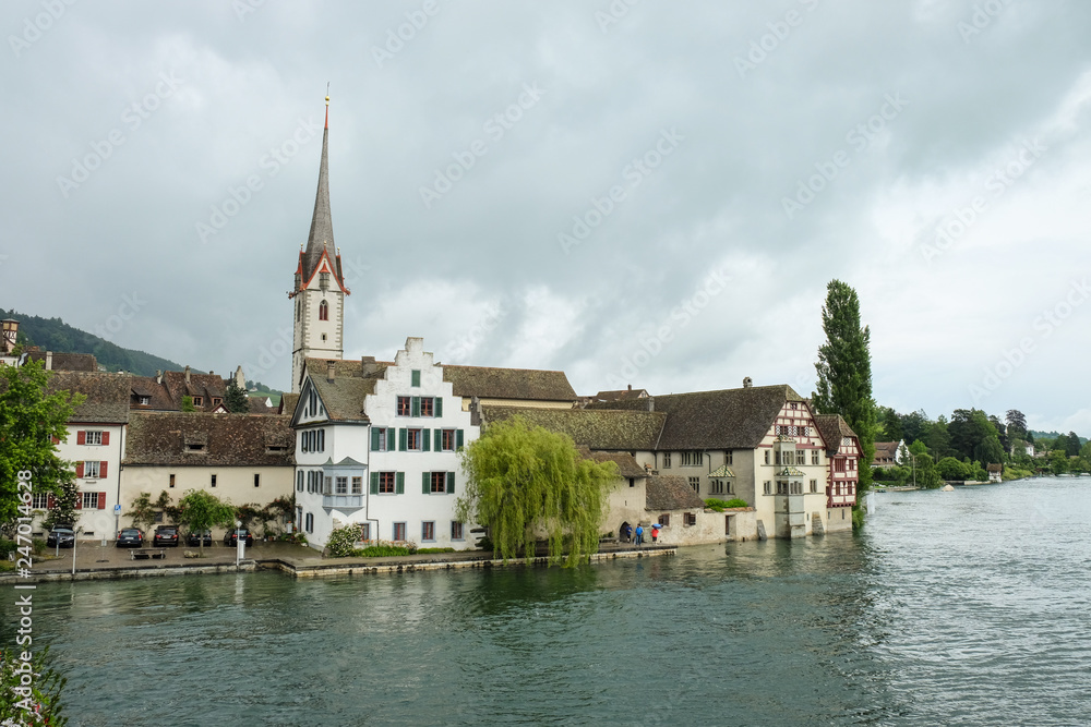 Fototapeta premium a small village on the lake in Bavaria on Lake Constance