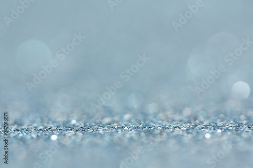 Abstract glitter blue background.