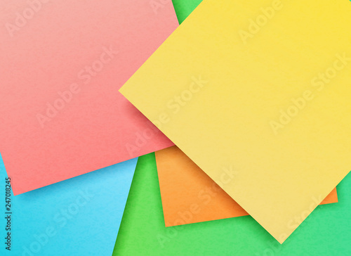 Vector illustration of multicolored craft paper in abstract style