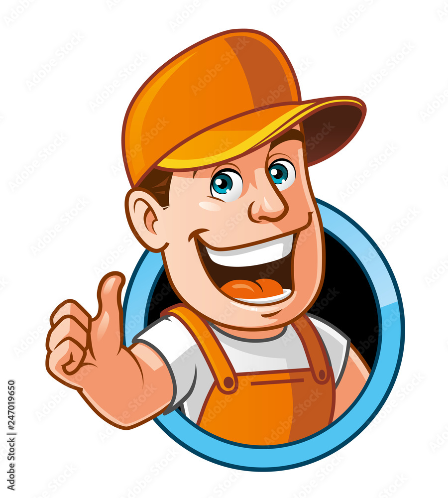 Cartoon worker Cartoon worker