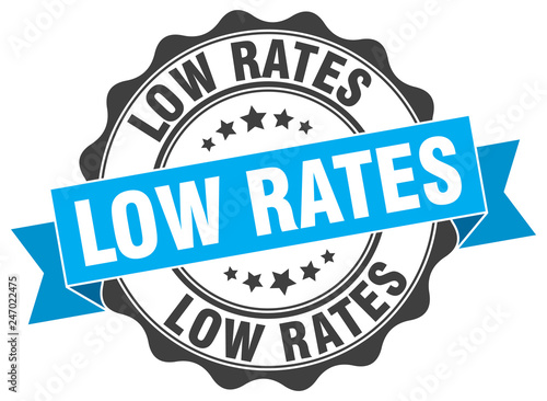 low rates stamp. sign. seal