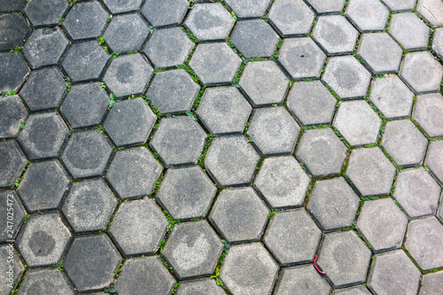 Honeycomb brick pattern background