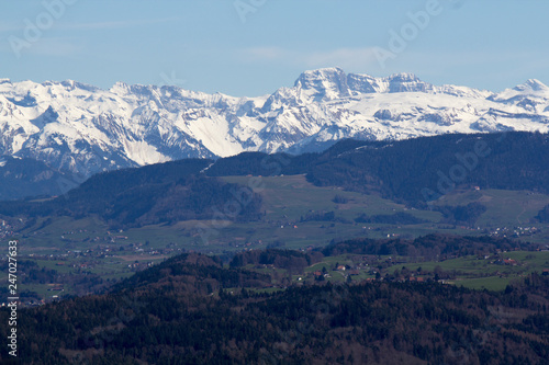 View from Felsenegg / Berge ab der Felsenegg
