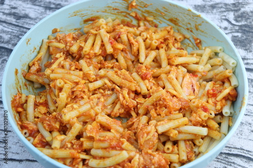 Pâtes, macaronis sauce tomate