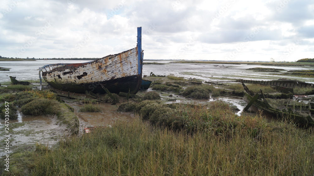 Derelict Yachts and Boats on Essex Coastline