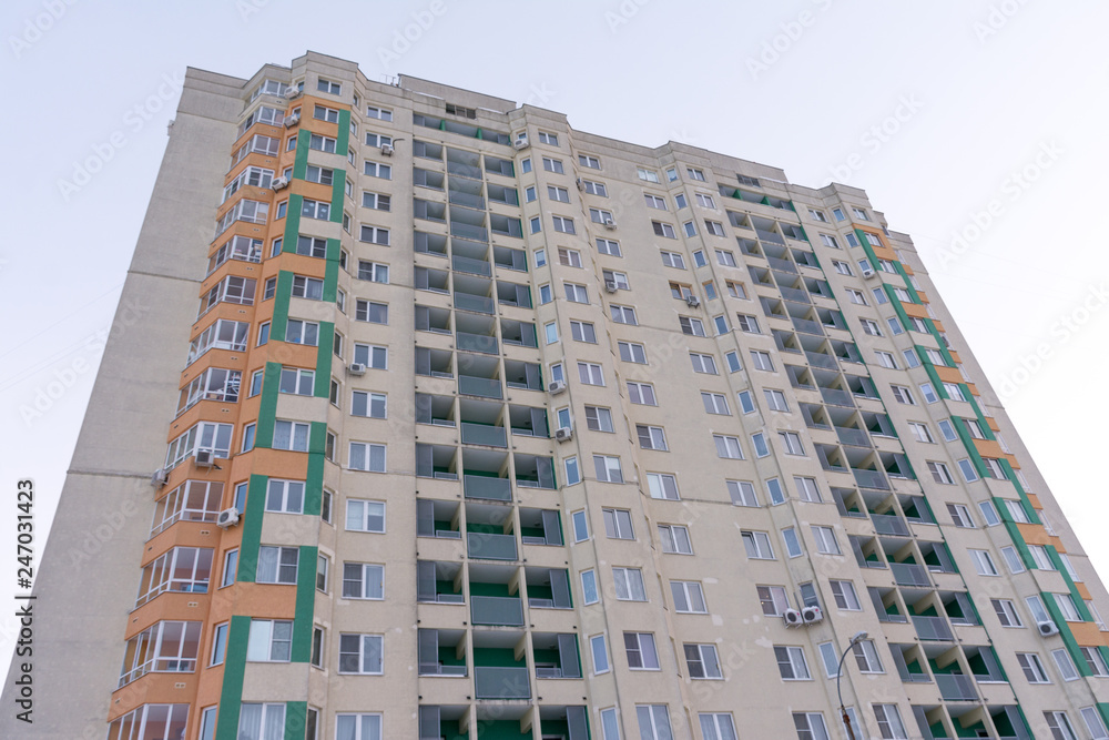 apartment multi-storey panel house in Nizhny Novgorod