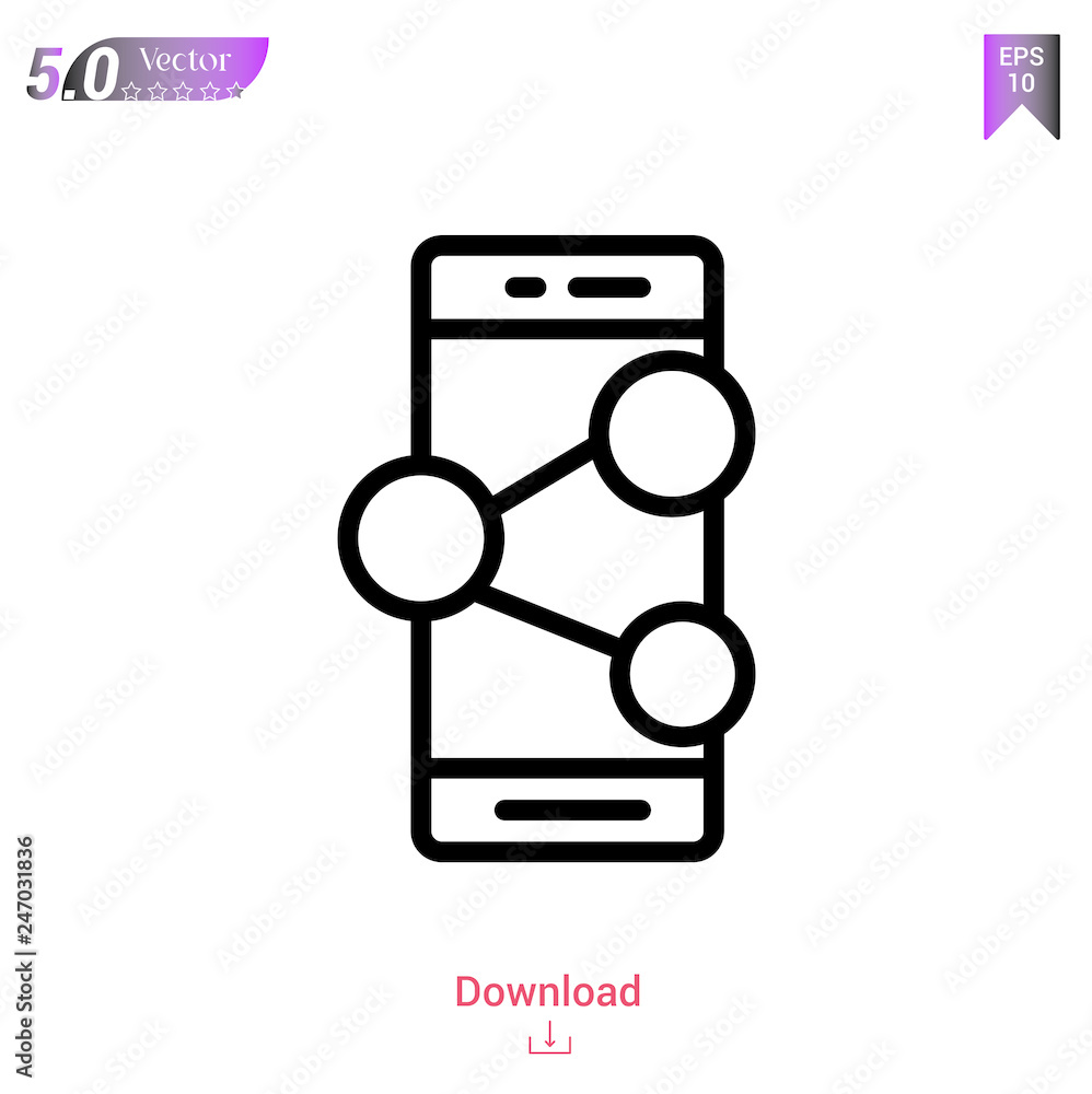 Outline Share icon isolated on white background. Line pictogram. Graphic design, mobile application, logo, user interface. Editable stroke. EPS10 format vector illustration Outline Share icon isolated on white background. Line pictogram. Graphic design, mobile application, logo, user interface. Editable stroke. EPS10 format vector illustration