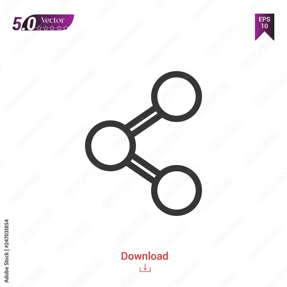 Outline Share icon isolated on white background. Line pictogram. Graphic design, mobile application, logo, user interface. Editable stroke. EPS10 format vector illustration Outline Share icon isolated on white background. Line pictogram. Graphic design, mobile application, logo, user interface. Editable stroke. EPS10 format vector illustration
