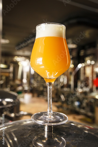 Bilde på lerret Hazy IPA beer at the brewery