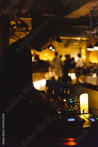 Lifestyle series: Dj playing music in nightclub