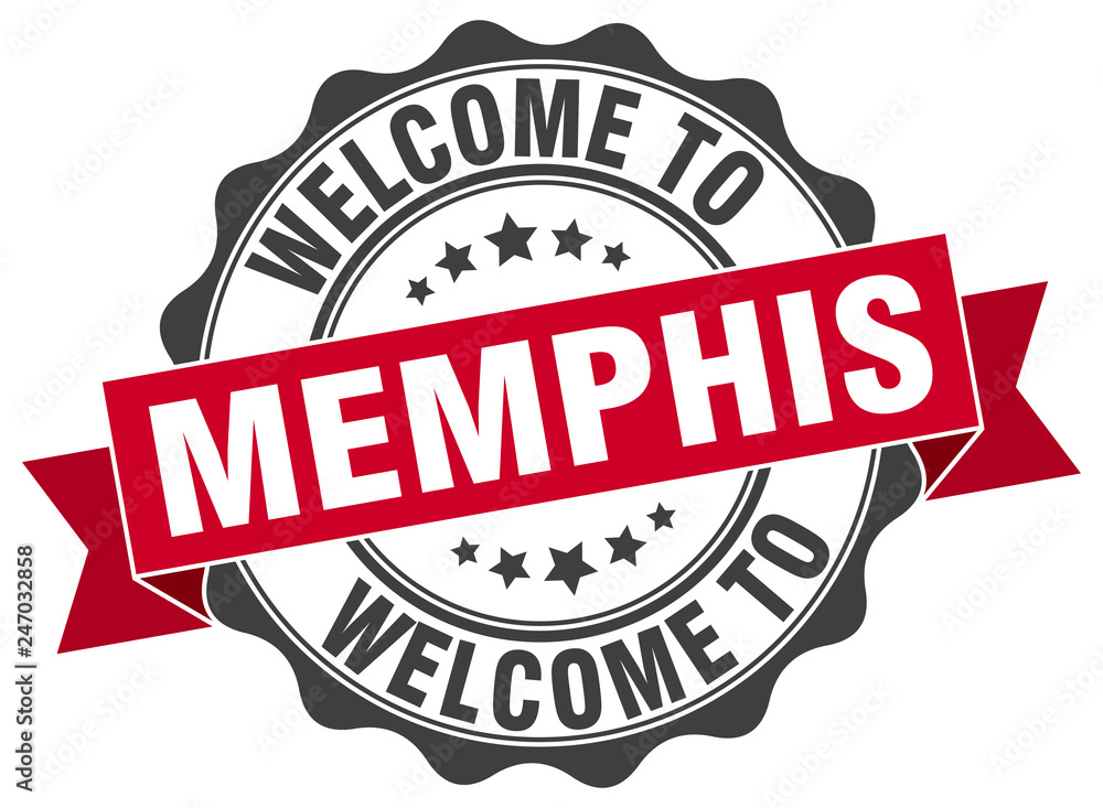 Memphis round ribbon seal Memphis round ribbon seal