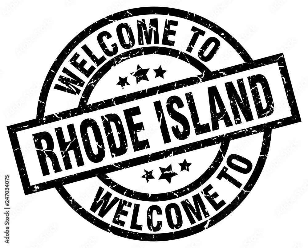welcome to Rhode Island black stamp welcome to Rhode Island black stamp