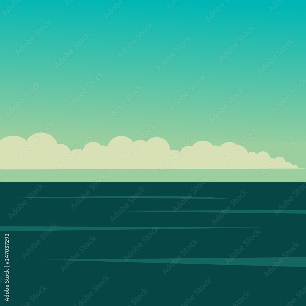 Obraz premium clouds over the ocean