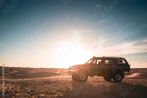 Adventure trip in the Sahara desert, excursion with 4x4 vehicle © Fernando