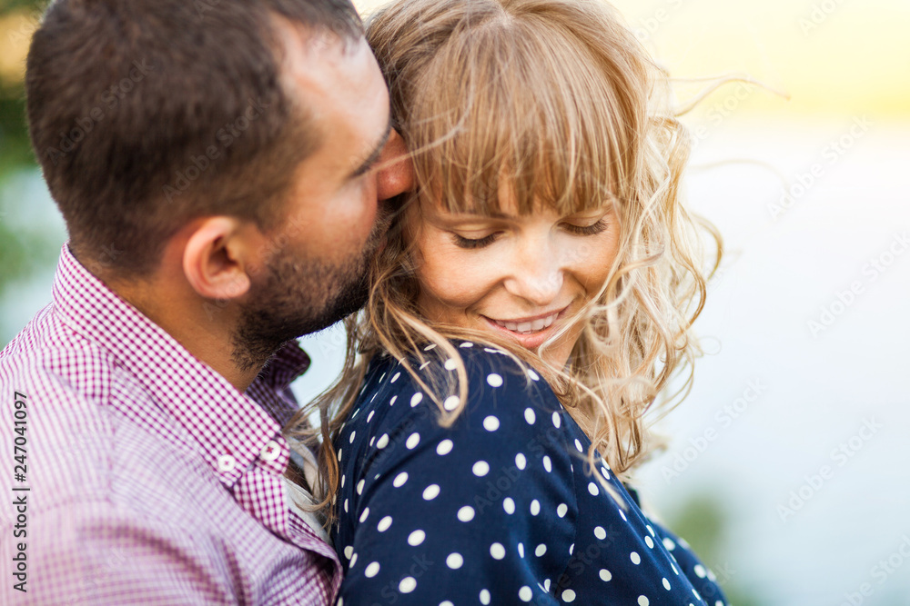 couple hugging and happy together outdoor couple hugging and happy together outdoor