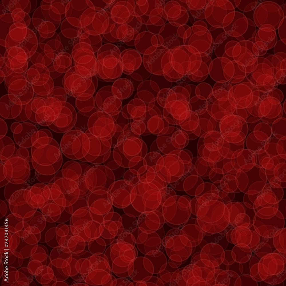 Abstract seamless pattern of randomly distributed translucent circles in red colors Abstract seamless pattern of randomly distributed translucent circles in red colors