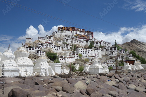 Buddhist monastery of Thikse in Ladakh photo