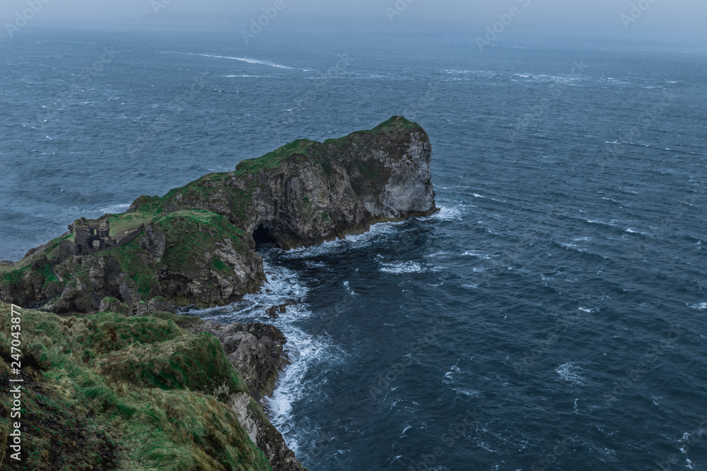 Kinbane Head on the coast of Northern Ireland