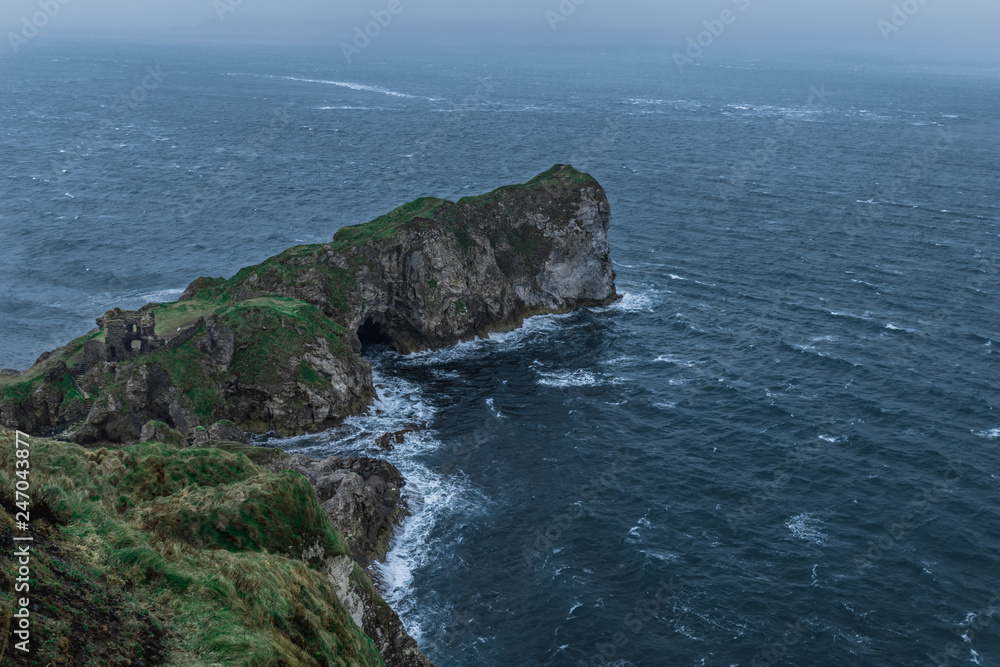 Kinbane Head on the coast of Northern Ireland Kinbane Head on the coast of Northern Ireland