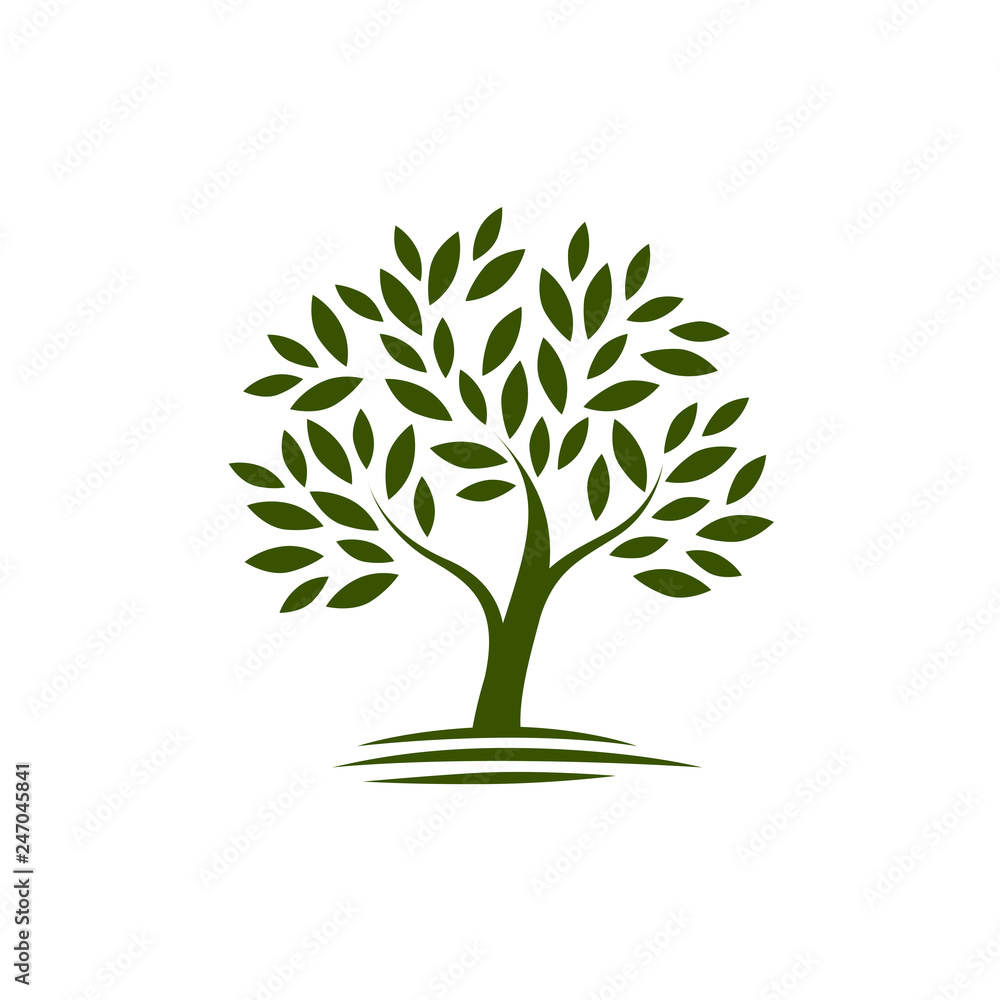 Logo tree. ecology, Nature icon or symbol. Vector illustration Logo tree. ecology, Nature icon or symbol. Vector illustration